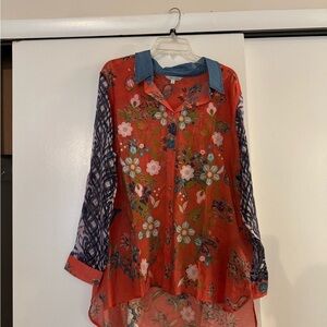 John Mark floral Blouse